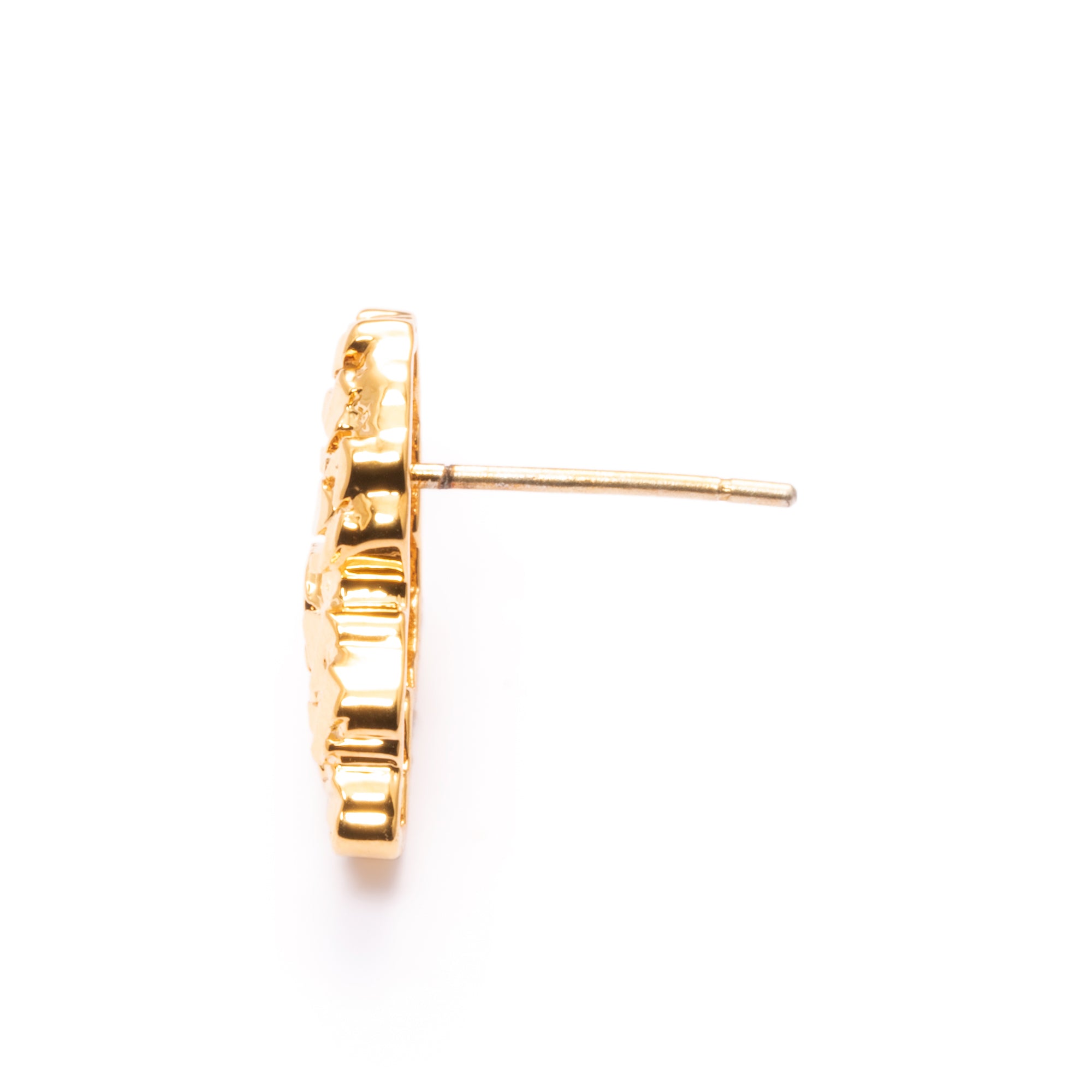 Earrings, Alloy Plated With Genuine Gold