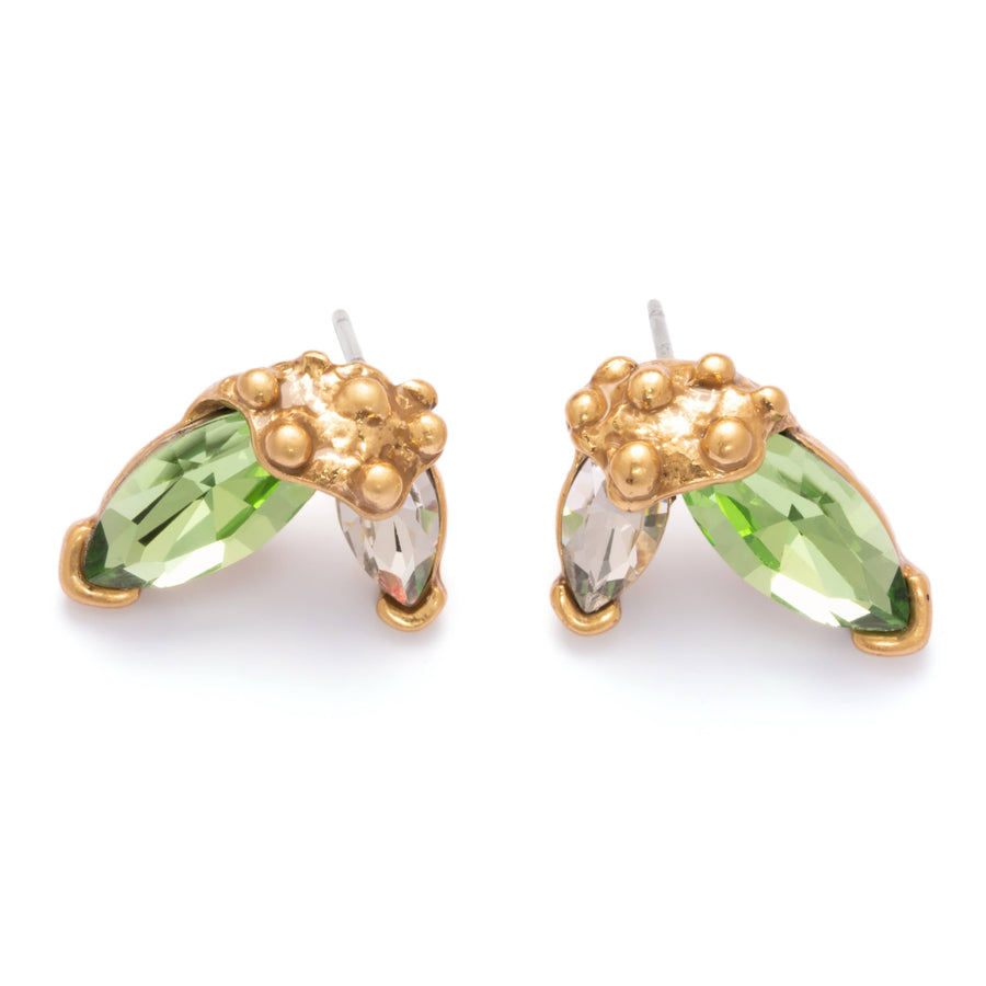 Vitality Earrings with Austrian crystals, rhinestones and 18K gold-plated finish