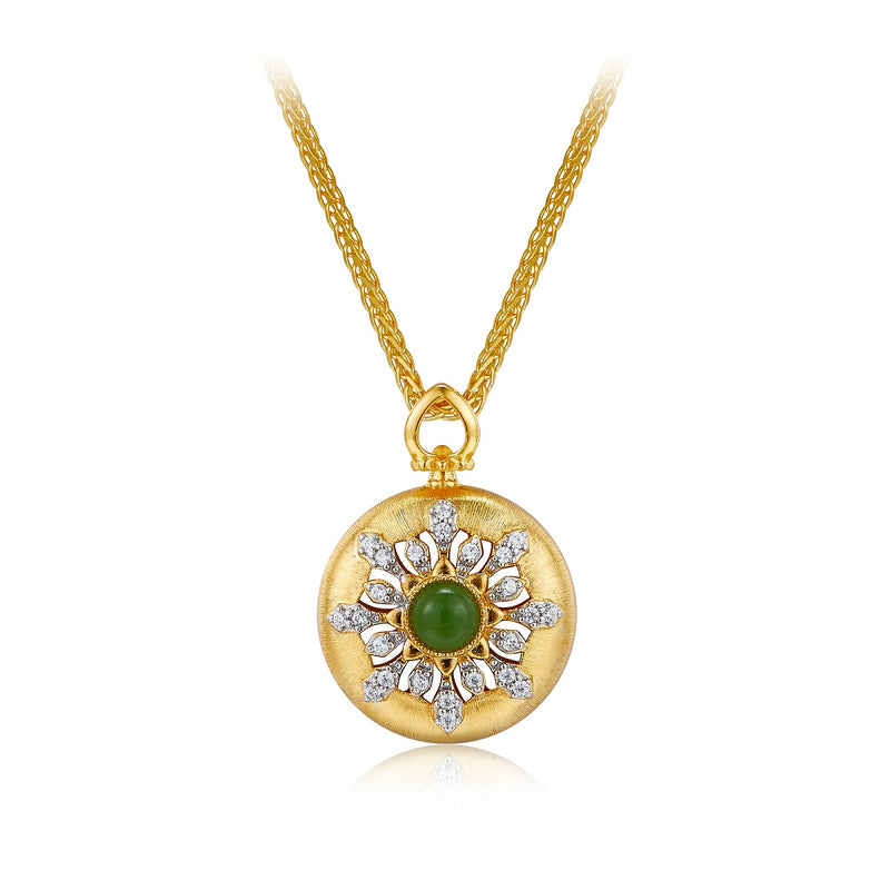 925 silver jasper necklace pendant
