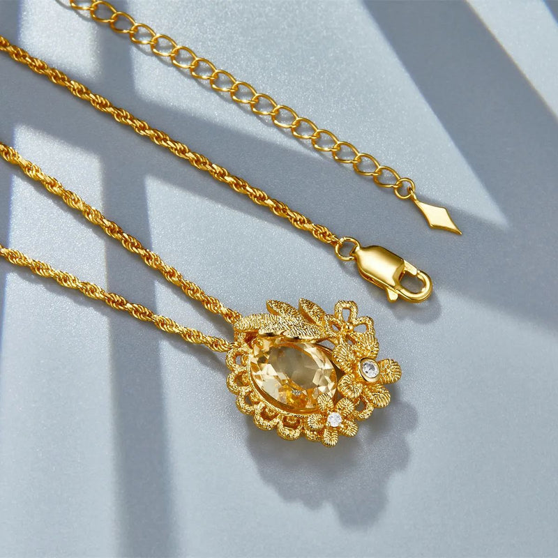 Collar Bloom en oro vermeil de 18 quilates