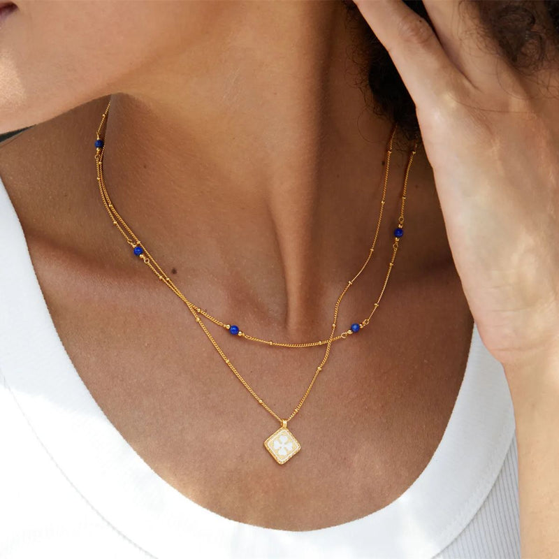 Celestial Bloom Necklace 18k Gold Vermeil