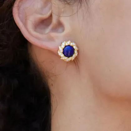 Pendientes Blossom en oro vermeil de 18 quilates