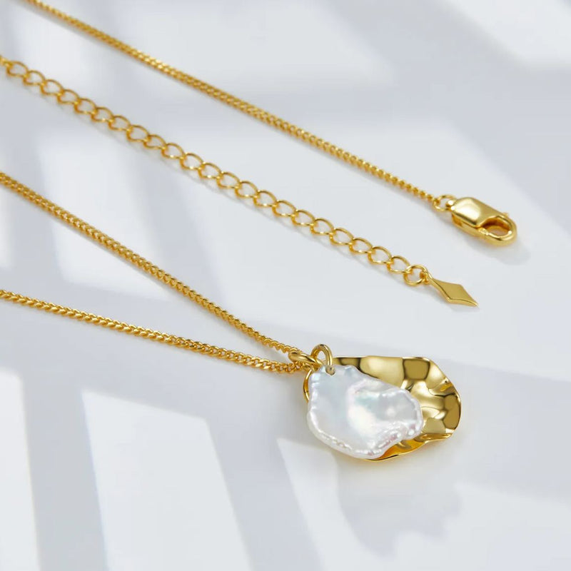 Collar Waves en oro vermeil de 18 quilates