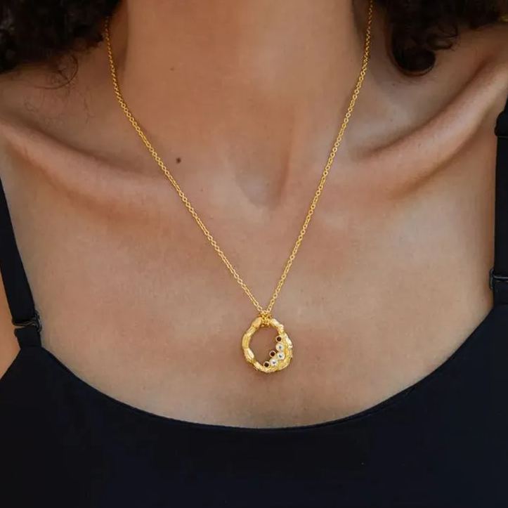 Moon Bridge Necklace 18k Gold Vermeil