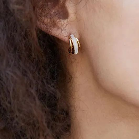 Boucles d'oreilles Curves en or vermeil 18 carats