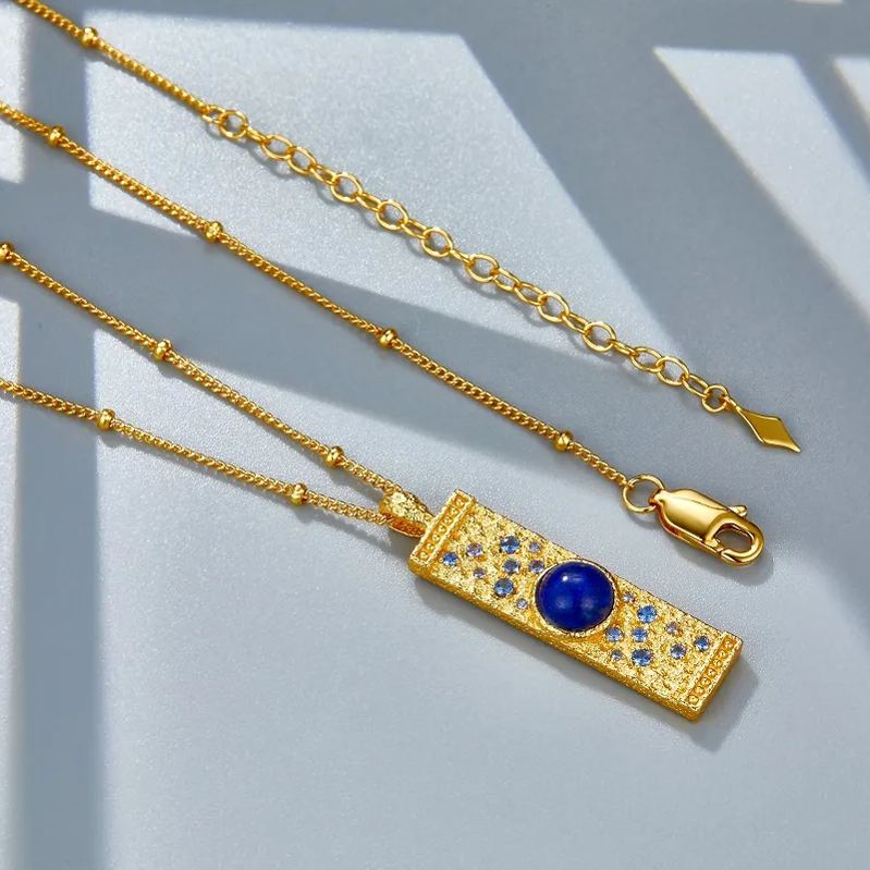 925 silver lapis Lazuli necklace