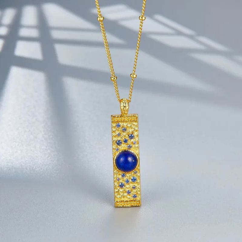 925 silver lapis Lazuli necklace