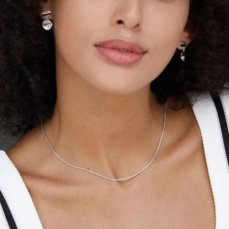 Dewlight Earrings 18k White Gold Vermeil