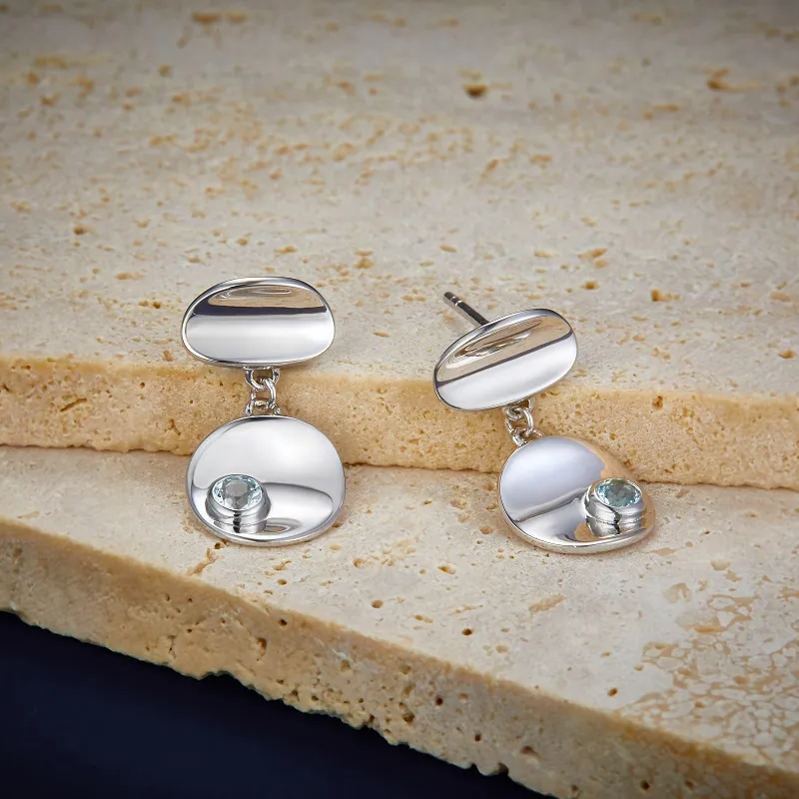 Dewlight Earrings 18k White Gold Vermeil