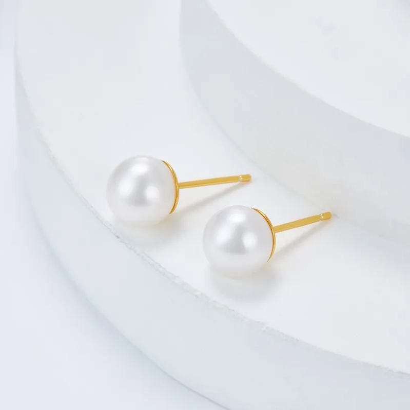 Pendientes Serenity en oro vermeil de 18 quilates 