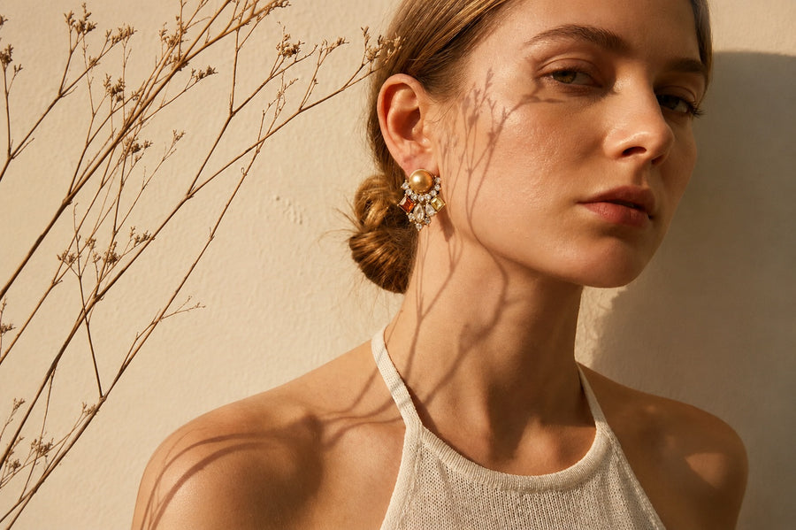 AULUNA jewellery styled by a window in Melbourne